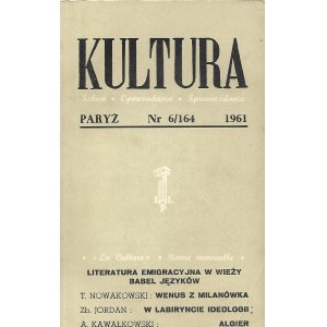 KULTURA PARYŻ Nr.6/164 1961 ALEKSANDER HERTZ