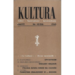 KULTURA PARYŻ Nr.10/216 1965