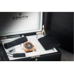 Zenith El Primero 21 Defy Chrono 18k Gold 44mm/ Box & Papers