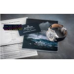Edox Nad Grand Ocean Chrono Diamonds Limited 44mm New Strap/ Box & Papers