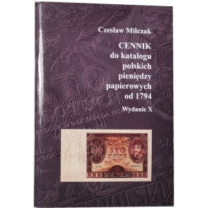 Cz. Miłczak, cennik wydanie X