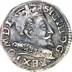 Zygmunt III Waza, Trojak 1593, Wilno , pełna data u dołu