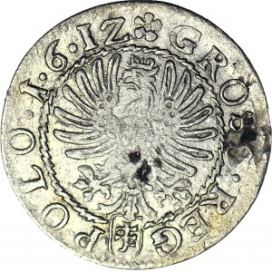 Zygmunt III Waza, Grosz 1612 Kraków, data 1.6.IZ