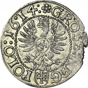 Zygmunt III Waza, Grosz 1614 Kraków, data 16.I4: