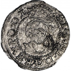 RR-, Zygmunt III Waza, Szeląg 1589 Ryga, RIGEN, rzadki rocznik
