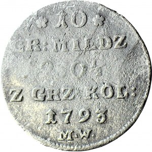 Stanisław A. Poniatowski, 10 groszy miedziane 1793