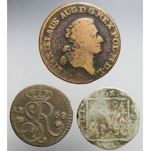 Stanisław A. Poniatowski, Zestaw trzech monet