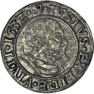 Lenne Prusy Książęce, Albrecht Hohenzollern, Grosz 1532, Królewiec