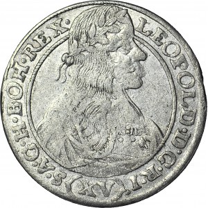 Schlesien, Leopold I., 15 krajcars 1664 GH, Wrocław