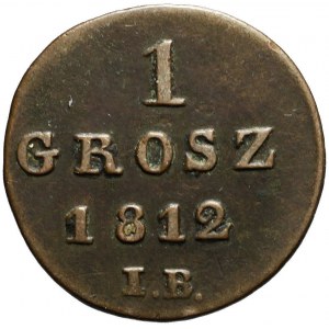 Księstwo Warszawskie, 1 Grosz 1812 IB