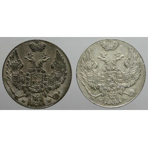 Królestwo Polskie, Zestaw, Dwie monety 10 groszy 1840