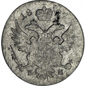 R-, Królestwo Polskie, 5 groszy 1827, duże napisy, rzadkie