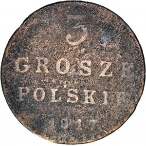 Królestwo Polskie, 3 grosze 1817 IB