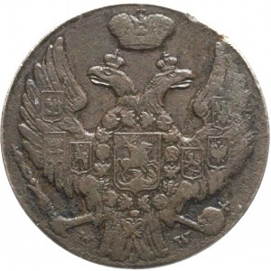 RR-, Królestwo Polskie, 1 grosz 1840 przebite z 1839, bardzo rzadki