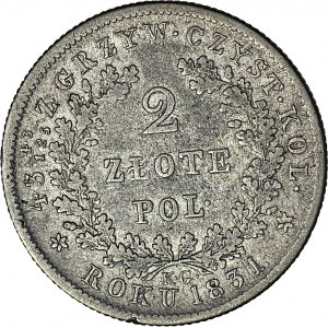 Powstanie Listopadowe, 2 złote 1831, Warszawa