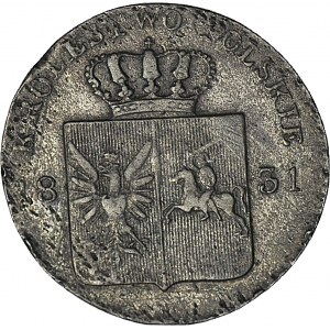 R-, Powstanie Listopadowe, 10 groszy 1831, łapy orła proste