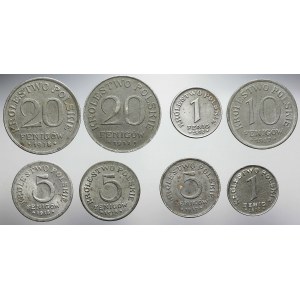 Królestwo Polskie, Zestaw ośmiu monet, ładne