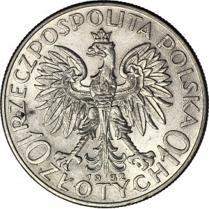 10 złotych 1932, Głowa, Warszawa, mennicza