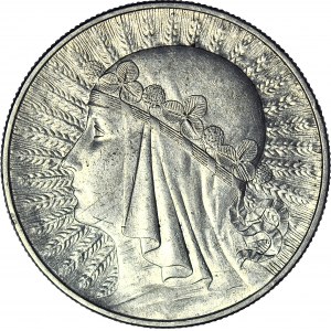 10 złotych 1933, Głowa, mennicza