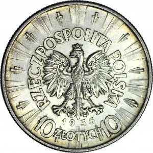 10 złotych 1935, Piłsudski, menniczy