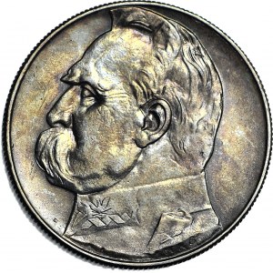 10 złotych 1936, Piłsudski, okołomenniczy