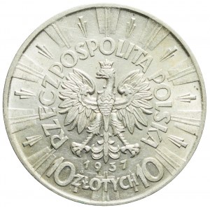 10 złotych 1937, Piłsudski, rzadszy rocznik