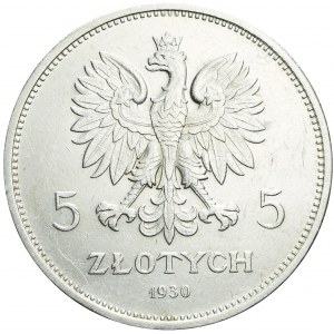5 złotych 1930, Sztandar, ładny
