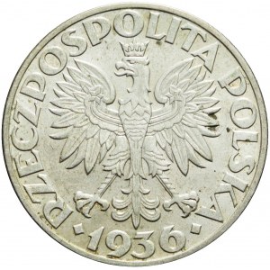 5 złotych 1936 Żaglowiec, piękny