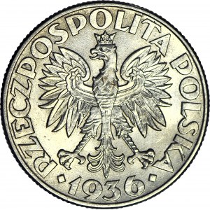 2 złote 1936, Żaglowiec, menniczy
