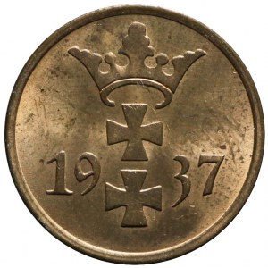 Wolne Miasto Gdańsk, 1 fenig 1937, menniczy
