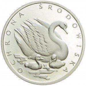 500 złotych 1984, Ochrona Środowiska, Łabędź, srebro