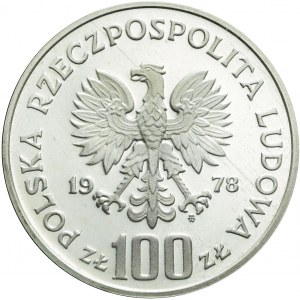 100 złotych 1978, Ochrona Środowiska, Łoś, srebro