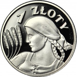 1 złoty 1925 Żniwiarka, próba, KOPIA