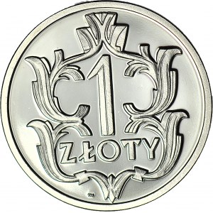 1 złoty 1929, próba, KOPIA