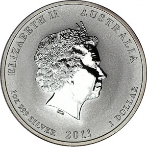 Australia, 1 dolar 2011, Rok Królika