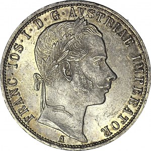 Austria, Franciszek Józef, 1 floren 1860 A, Wiedeń, menniczy