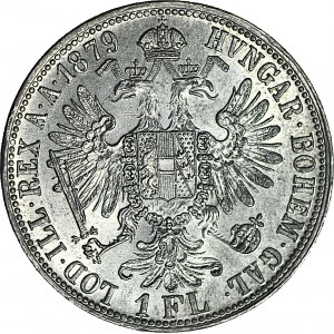 Austria, Franciszek Józef, 1 floren 1879, menniczy