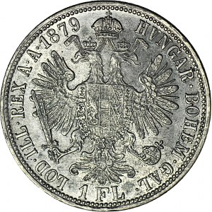 Austria, Franciszek Józef, 1 floren 1879, menniczy