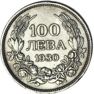 Bułgaria, Borys III, 100 Lewa 1930, Sofia