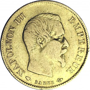 Francja, Napoleon III, 10 franków 1860 A, Paryż