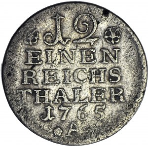 Niemcy, Prusy, Fryderyk II, 1/12 talara 1765 A, Berlin