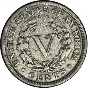 Stany Zjednoczone Ameryki (USA), 5 centów 1883 Filadelfia, typ Liberty Head