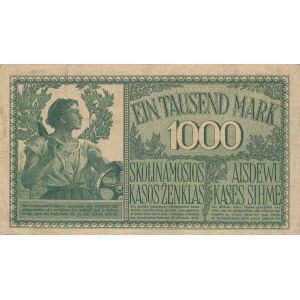 Kowno 1000 marek 1918, 7 cyfr, rzadki