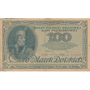 100 marek polskich 1919, luty, ser. B