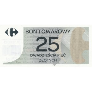 PWPW, współczesny pieniądz zastępczy, 25 złotych Carrefour (obowiązuje do końca 2023 roku)