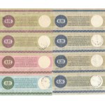 Pewex Bon Towarowy, zestaw 8 szt. 1, 2, 5 i 20 centów 1979