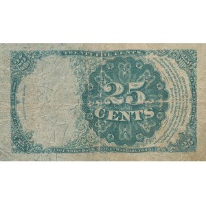 Stany Zjednoczone Ameryki (USA), 25 centów 1874, Fractional Currency, ser. L13