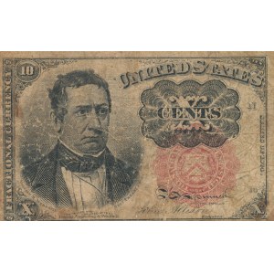 Stany Zjednoczone Ameryki (USA), 10 centów 1874, Fractional Currency, ser. N16