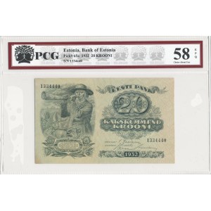 Estonia, 20 koron 1932
