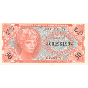 Stany Zjednoczone Ameryki (USA), 50 centów 1965-1968, dla żołnierzy w Wietnamie